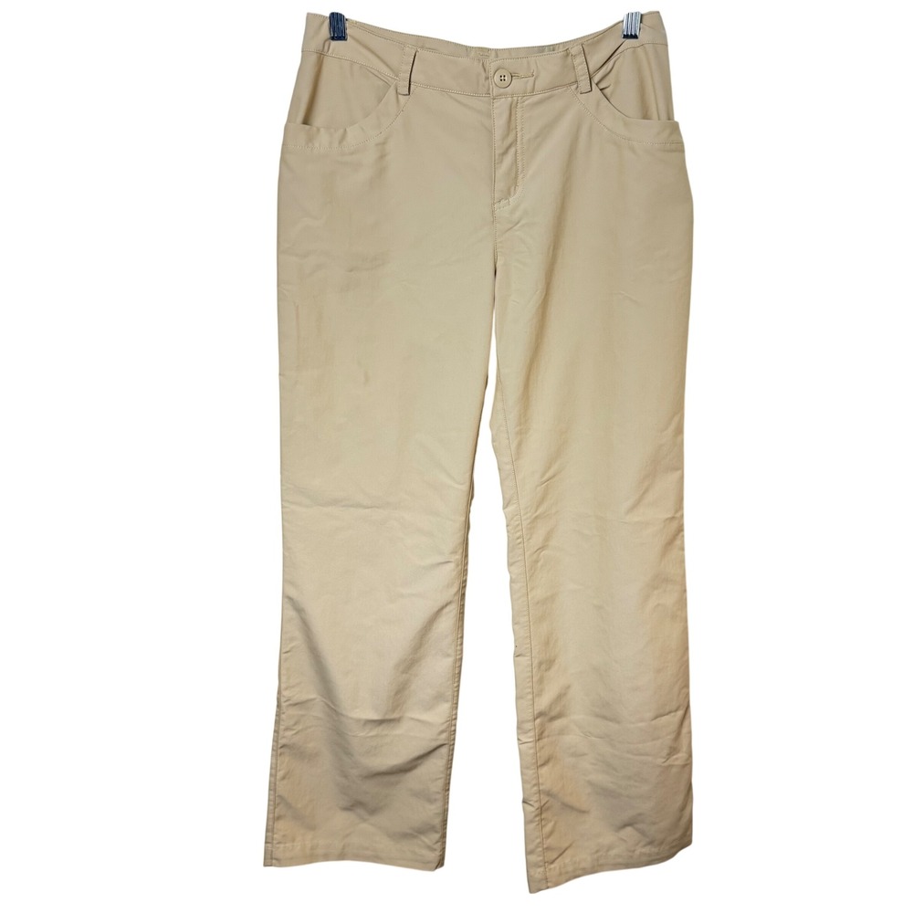 Patagonia Pants Womens 10‎ Tan Straight Leg Hiking Outdoor Travel 55710FA12